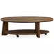 Tanner Tawny Brown Oval Cocktail Table