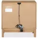 Brookstone Rustic Caramel 2 Drawer Nightstand with USB Charging