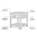 Point Breeze Fresh White and Soft Gray Glaze Rectangular End Table