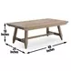 Riverdale Brown Rectangular Coffee Table