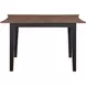 Joplin Walnut and Ebony 62" Extendable Rectangular Dining Table