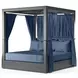 Redondo Spectrum Indigo and Gray Outdoor Resort King Daybed
