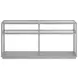 Glaze Vintage Blue Rectangular Glass Top Console Table