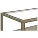 Glaze Quartz Rectangular Glass Top Cocktail Table