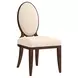 Boulevard Beige and Auburn Upholstered Side Chair