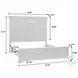 Hickory Creek Brown Velvet King Panel Bed