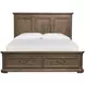 Adler Court Florentine Walnut Queen Storage Panel Bed