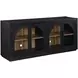 Magnolia Black 4 Glass Door Server