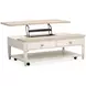Whisperbay Sea Pearl and Driftwood Rectangular Lift Top Cocktail Table