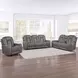 Daniel Gray Triple Power Reclining 87" Sofa with USB Charging