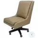 Dovell Lotus Cream Leather Desk Chair