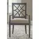 Savona Versaille Painted Upholstered Genieve Arm Chair Set of 2