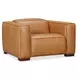 MS Rich Brown Caramel Leather Fresco Power Recliner with Power Headrest