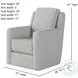 Diva Halifax Shell Swivel Glider