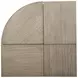 Conrad Stone Harbor Gray Free Form Lift Top Cocktail Table