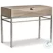 Aventura Marcona 1 Drawer Nightstand with Metal Frame and USB Charging
