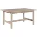 Gabby Light Brown 60" Extendable Rectangular Dining Table