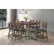 Oscar Teal Upholstered Counter Height Chair Set of 2