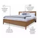 Maplewood Warm Maple Queen Low Profile Platform Bed