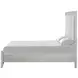 Fiona Mist Gray California King Upholstered Storage Panel Bed