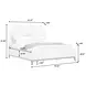 Oakridge Medley Piano Brown Upholstered King Panel Bed with Nailhead Trim
