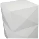 Malibu White 14" Square Side Table