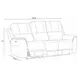 Eldridge Steamboat Brown Leather 86" Zero Gravity Power Reclining Sofa with USB Charging