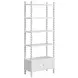 Haven Warm White Etagere with 4 Shelves