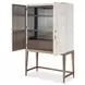 Melange Cream and Champagne Dream Weaver 2 Door Bar Cabinet with LED