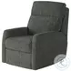 Mimi Berber Indigo Wall Hugger Power Headrest Recliner with SoCozi Massage