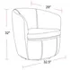 Valdoro Lyric Sage Leather Upholstered Swivel Club Chair