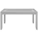 Fiona Mist Gray 78" Extendable Rectangular Dining Table