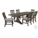 Marietta Medium Brown Extendable Dining Room Set