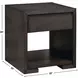 Evan Brown Square End Table