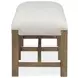 Plum Creek Gray Upholstered Dining Bench