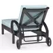 Monterey Canvas Skyline 78" Outdoor Chaise Lounge with Self Welt