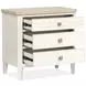 Whisperbay Sea Pearl and Driftwood 3 Drawer Nightstand with USB Charging