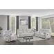 Chablis Mist Gray Reclining Living Room Set with USB Charging