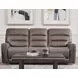 Lawmere Sydney Brunette 86" Zero Gravity Triple Power Reclining Sofa with USB Charging