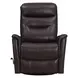 Novara Milan Brown Leather Swivel Glider Recliner