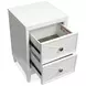 Springhouse Whisper White 2 Drawer Nightstand with USB Charging