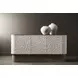 Monolith Ivory 3 Door Buffet with 1 Drawer and 3 Shelves