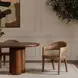 Martens Brown Leather Upholstered Dining Chair