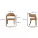 Martens Brown Leather Upholstered Dining Chair