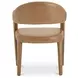 Martens Brown Leather Upholstered Dining Chair
