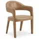 Martens Brown Leather Upholstered Dining Chair