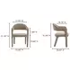 Martens Camel Upholstered Dining Chair