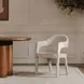 Martens Beige Performance Fabric Upholstered Dining Chair