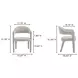 Martens Beige Performance Fabric Upholstered Dining Chair