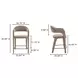 Martens Camel Upholstered Counter Height Stool
